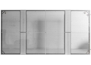 tela de exposição transparente do diodo emissor de luz P7.81 de 7.8MM para a loja de vidro, projeto de pouco peso do armário