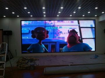 Exposição de diodo emissor de luz de anúncio interna completa da cor SMD, propaganda conduzida comercial da parede da tela
