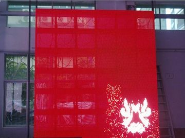 P20 tela de vidro video transparente exterior para clubes, decoração do diodo emissor de luz da tela 1R1G1B