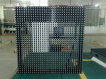 Passo transparente exterior personalizado 10MM SMD 3535 1R1G1B da exposição de diodo emissor de luz de Digitas